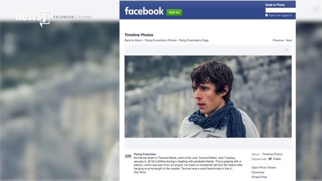 Extreme Athlete Tancrède Melet Dead After Falling From Hot Air Balloon - Newsy смотреть онлайн