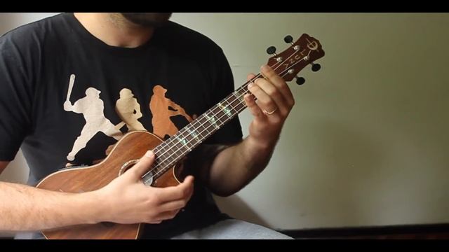 How to play Ukulele Blues - Blues shuffle in E - Beginner Ukulele Blues Tutorial смотреть онлайн