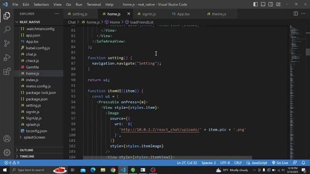 React Chat App | Home Screen смотреть онлайн