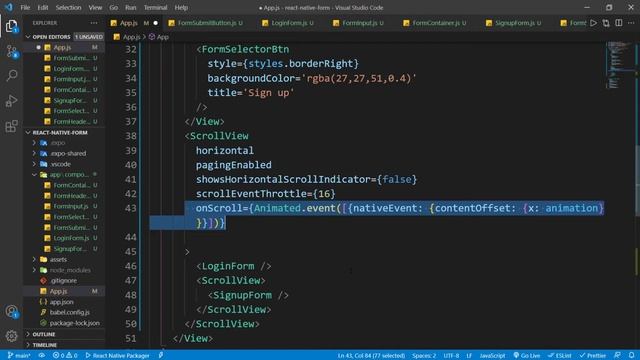 React Native Interpolate Form Animation With Animated API - Part 4 смотреть онлайн