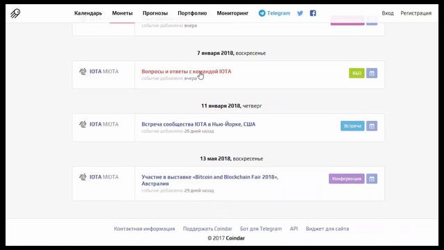 IOT/USD — IOTA прогноз цены / график цены на 6.01.2018 / 6 января 2018 года смотреть онлайн