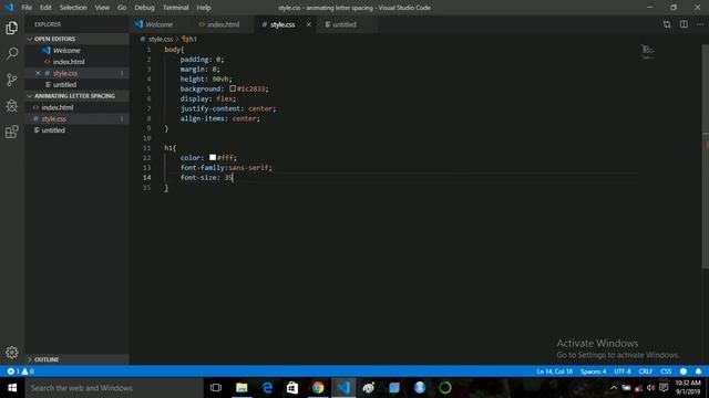 Animating Letter Spacing Using Html Css смотреть онлайн