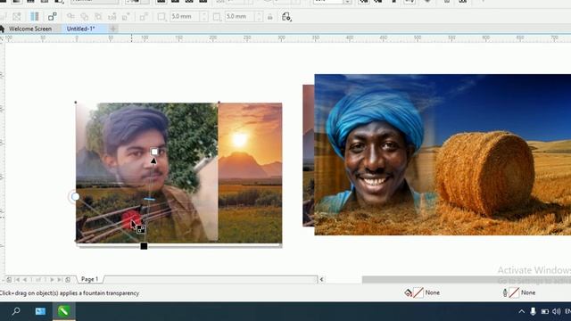 smart way to merge an image or a photo in Coreldraw in Hindi, Coreldraw me image merge kaise kare смотреть онлайн