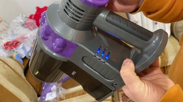 Супер мощный обзор на вертикальный ручной пылесос Kitfort KT-573 #kitfort #китфорт #kitfortkt