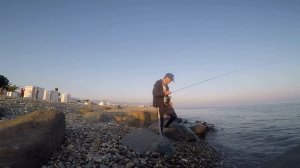 Рокфиш с берега. Морская рыбалка на черном море. Г. Сочи