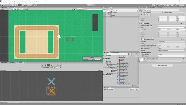 Tank game in Unity 2D- Tilemaps - P1 смотреть онлайн