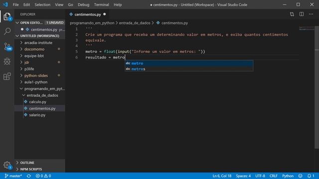 #Programando em #Python: Prática 03 (Converter m para cm) смотреть онлайн
