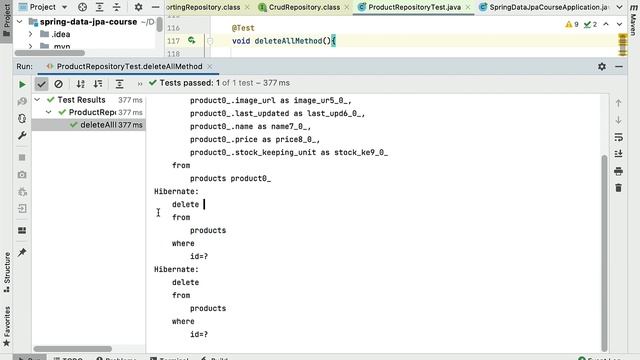 Spring Data JPA Tutorial - #21 - deleteAll() Method | Delete All Entities from MySQL Database Table смотреть онлайн