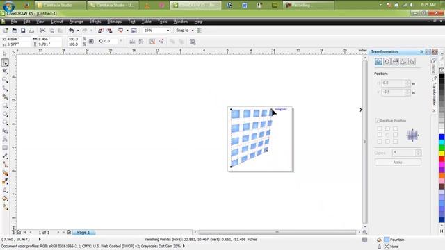 CorelDraw Tutorial Squares Perspective смотреть онлайн
