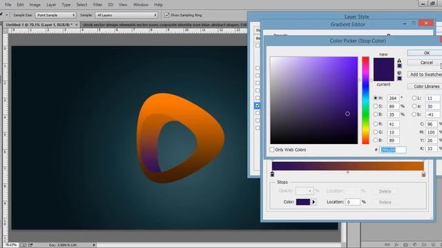 Photoshop Tutorial | 3D Logo Design (Orange) смотреть онлайн