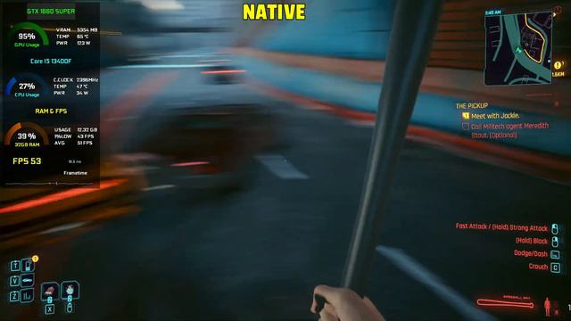 Cyberpunk 2077 - GTX 1660 SUPER - AMD FSR 3 Frame Generation Mod - 1080p смотреть онлайн
