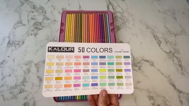 РАСПАКОВКА И ОБЗОР КАРАНДАШЕЙ KALOUR MACARON 50 pcs смотреть онлайн