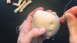 Текстильная кукла МК часть 1|Кукла с объемным носом | основа куклы | textile doll