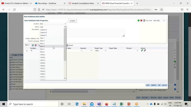 Oracle FCCs Data Form Validation | Oracle Financial Consolidation and Close Cloud | Oracle EPM |BIS смотреть онлайн