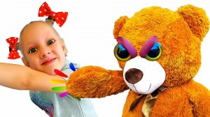 Настя и Медведь - весёлая история и сказка для детей