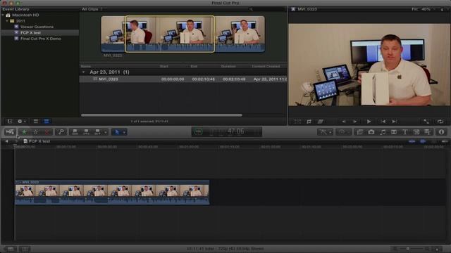 Final Cut Pro X Introduction Tutorial смотреть онлайн
