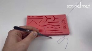 Урок №13. Техника наложения простого узлового шва / Simple interrupted suture technique