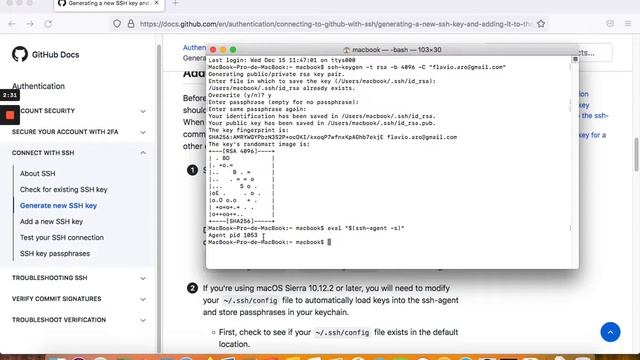 Como configurar uma chave SSH para GitHub no Mac смотреть онлайн