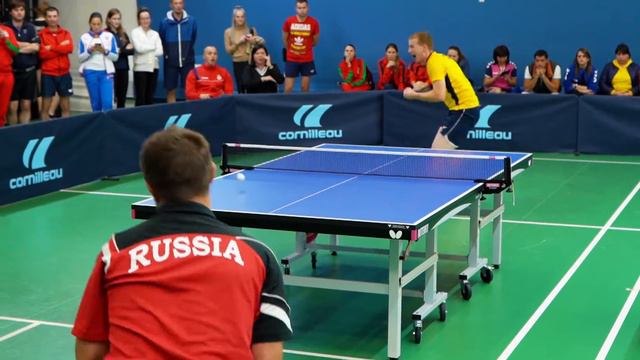 Чемпионат работников ОАО "РЖД" по настольному теннису. Иван Басистый и Евгения Ветрик смотреть онлайн