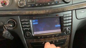 Mercedes E Class W211 change menu language
