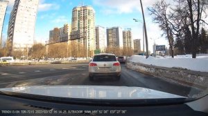 Работа системы предотвращения столкновений