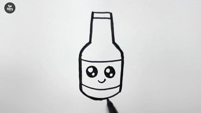 #146 How to Draw a Cute Ketchup - Easy Drawing Tutorial смотреть онлайн