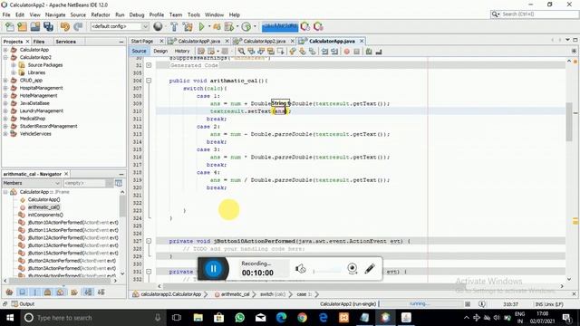Calculator Application Made in Java NetBeans IDE (part-2) смотреть онлайн