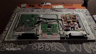 Ремонт модуля питания телевизора Samsung UE32ES6757M. Звук есть, нет изображения. смотреть онлайн
