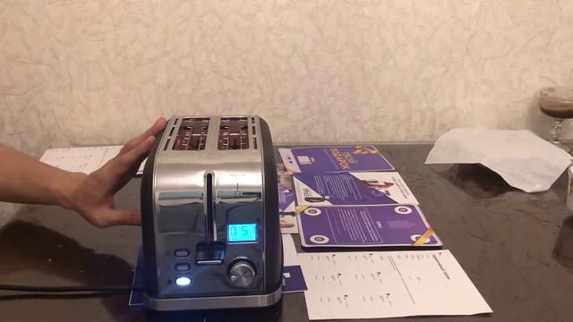 Жарим золотой тост в Тостере Kitfort KT-2036