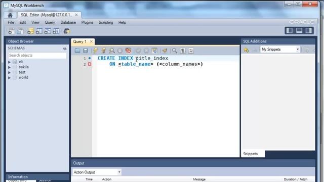 SQL CREATE INDEX statement tutorial with MySql смотреть онлайн