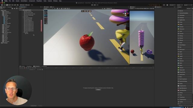 Unity 3D + Playmaker - Runner Series - Stacking Donuts? Why not? Let's add stacking mechanics. P1 смотреть онлайн