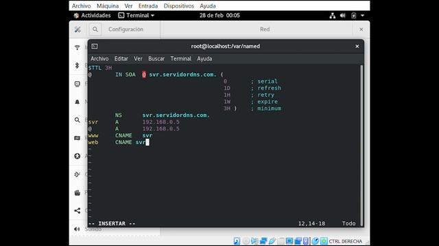 CREACIÓN Y CONFIGURACIÓN DE UN SERVIDOR DNS | Centos 8 | VirtualBox смотреть онлайн