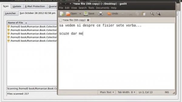 scanare doc PDF cu ClamAV in linux