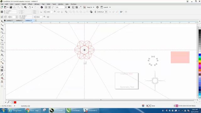 Corel Draw Tips & Tricks CorelDraw 2018 Symmetry Tool Part 2 смотреть онлайн