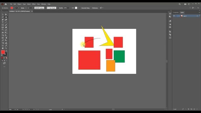#4 Инструменты выделения, группировка и перемещения в стопке в Adobe Illustrator
