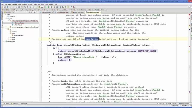 Android SQLite Database Tutorial 3 # Insert values to SQLite Database table using Android смотреть онлайн