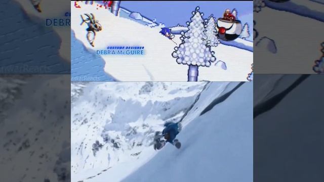 Sonic 2 Movie And Sonic 2 Credits Scene Comparison