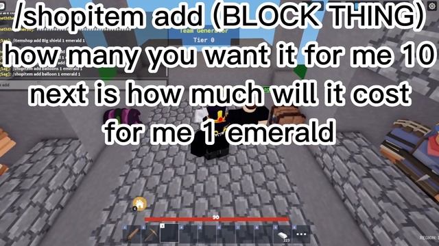 How to add an item to the shop (roblox bedwars)Custom commands! смотреть онлайн