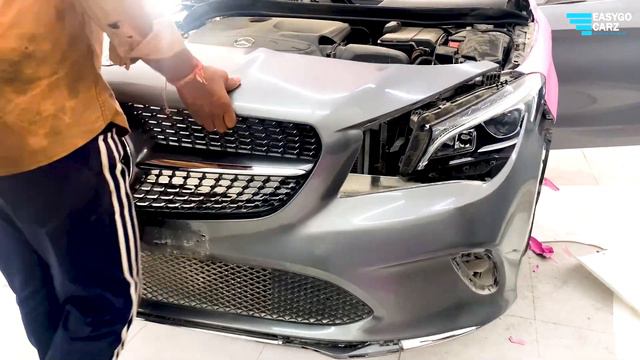 Satin pink wrap on Mercedes CLA 200 | Easygocarz | Car Wrapping смотреть онлайн