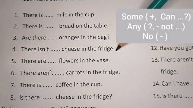 SOME, ANY, NO неопределенные местоимения в английском языке для детей бесплатный видеоурок 3 класс смотреть онлайн