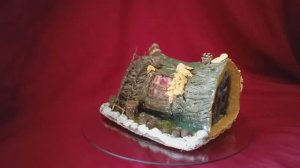 Домик из соленого теста "Дом в коряге"