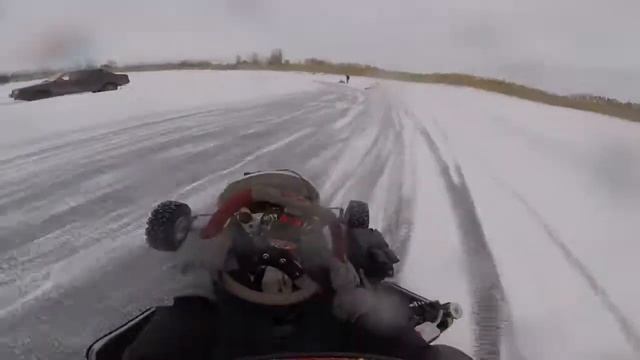On-board.Winter karting Rotax Max. Hard treck. Зимний картинг ротакс макс. смотреть онлайн