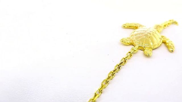 Sea Turtle Bracelet, 7 Inches in 14K Yellow Gold BRZ6500Y1 смотреть онлайн