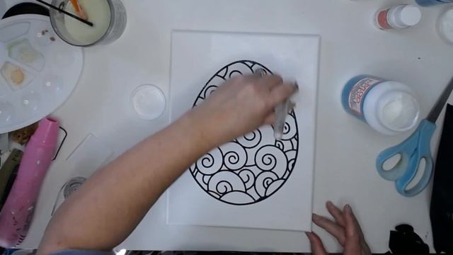 Easy Easter Egg Canvas With Silhouette Cameo