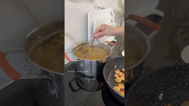 ?Паста с овощами и креветками? смотреть онлайн