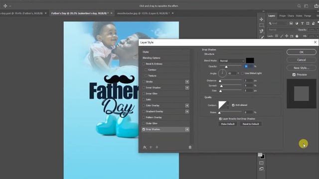 Happy Father's Day Photoshop Tutorial смотреть онлайн