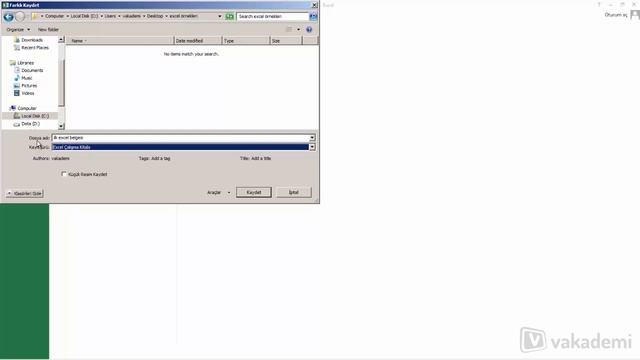 7/34 Microsoft Excel 2013 Dosya Kaydetme İşlemleri смотреть онлайн
