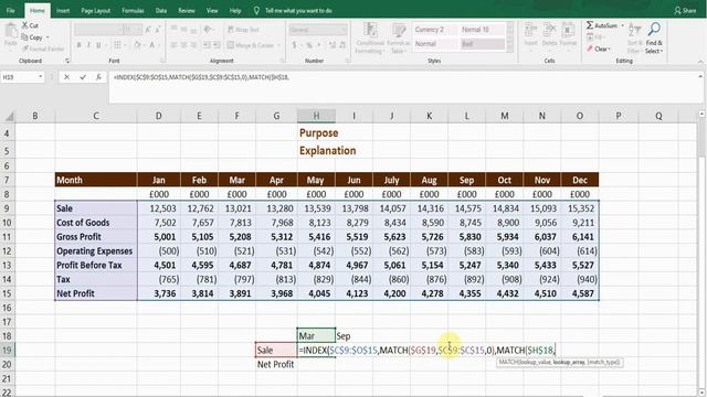 Index Match Function - E Learning - Excel Formula for Job Interview смотреть онлайн