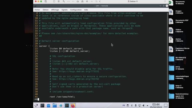 11- INSTALLATION DE NGNIX SOUS DEBIAN 11 смотреть онлайн