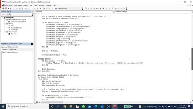 CMS: Module 2 Part 1 - Customer class object and the CRUD functions in Microsoft Access смотреть онлайн
